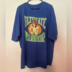 Men’s Ultimate Warrior WWE WWF Hanes 3XL T-shirt Lebron James Retro Vintage Tee